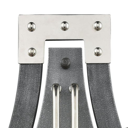 Elk Riveted Plate 2 Light SCONCE in Silverdust Iron Polished Nickel Polished Nickel Finish Model: 15230/2