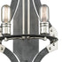 Elk Riveted Plate 2 Light SCONCE in Silverdust Iron Polished Nickel Polished Nickel Finish Model: 15230/2