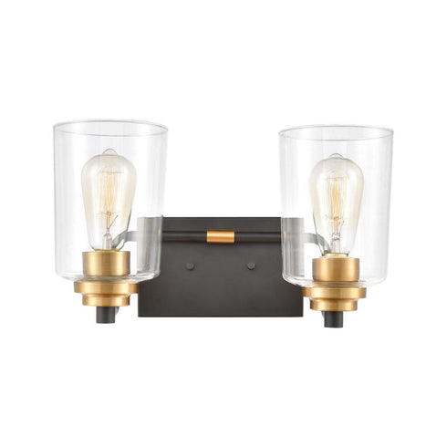Elk Robins VANITY LIGHT in Matte Black Finish Model: 46611/2