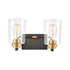 Elk Robins VANITY LIGHT in Matte Black Finish Model: 46611/2