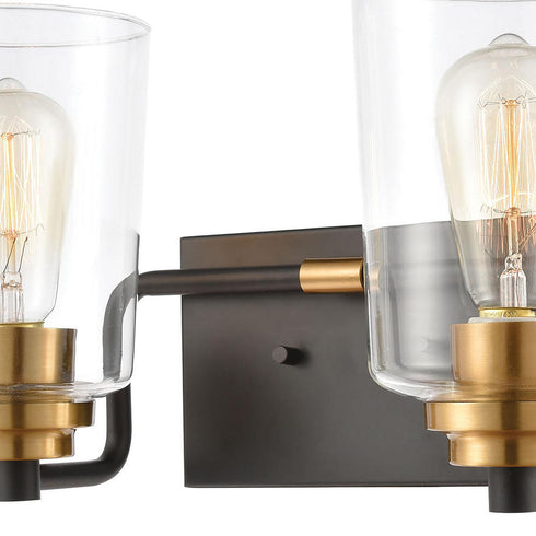 Elk Robins VANITY LIGHT in Matte Black Finish Model: 46611/2