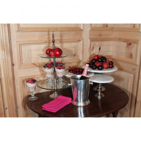 Elk Round Bistro Etagere Stand in Nickel Finish Model: ETAG003-STAND