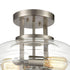 Elk Rover 2 Light SEMI FLUSH MOUNT in Satin Nickel Finish Model: 85282/2