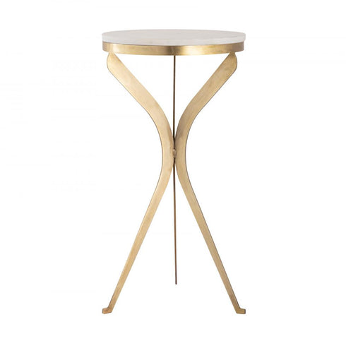 Elk Rowe Accent Table in Aged Brass Model: H0805-10877