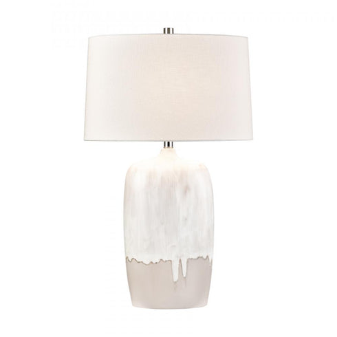 Elk Ruthie 32 Inch High 1 Light Table Lamp White Glaze in White Glazed Finish Model: H0019-11082