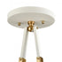 Elk Sabine 20 Inch Wide 4 Light Semi Flush Mount Textured White with Brushed Gold Model: 69314/4