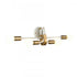 Elk Sabine 24 Inch Wide 4 Light Vanity Light Textured White with Brushed Gold Model: 69313/4