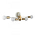 Elk Sabine 24 Inch Wide 4 Light Vanity Light Textured White with Brushed Gold Model: 69313/4