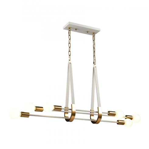 Elk Sabine 42'' Wide 6 Light Linear Chandelier Model: 69315/6