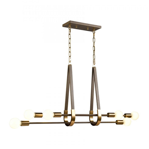 Elk Sabine 42'' Wide 6 Light Linear Chandelier Model: 69325/6