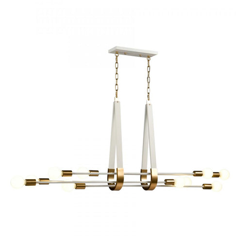 Elk Sabine 58'' Wide 10 Light Linear Chandelier Model: 69316/10