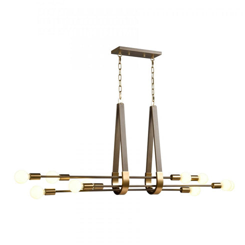 Elk Sabine 58'' Wide 10 Light Linear Chandelier Model: 69326/10