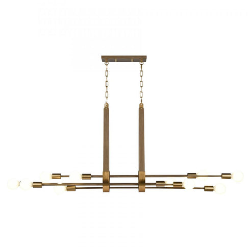 Elk Sabine 58'' Wide 10 Light Linear Chandelier Model: 69326/10