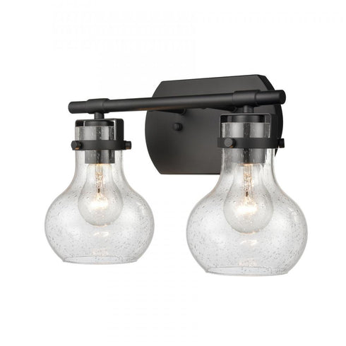 Elk Salamanca 15.5 Inch Wide 2 Light Vanity Light in Matte Black Model: 18671/2