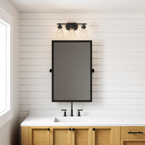 Elk Salamanca 21 Inch Wide 3 Light Vanity Light in Matte Black Model: 18672/3
