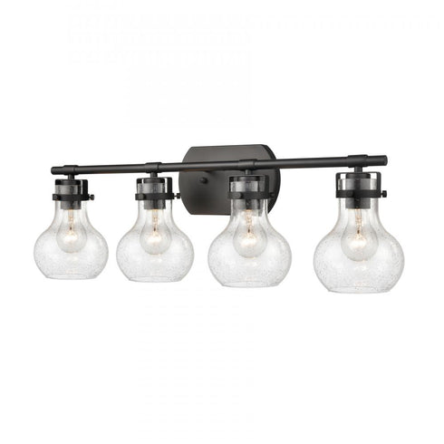 Elk Salamanca 29 Inch Wide 4 Light Vanity Light in Matte Black Model: 18673/4
