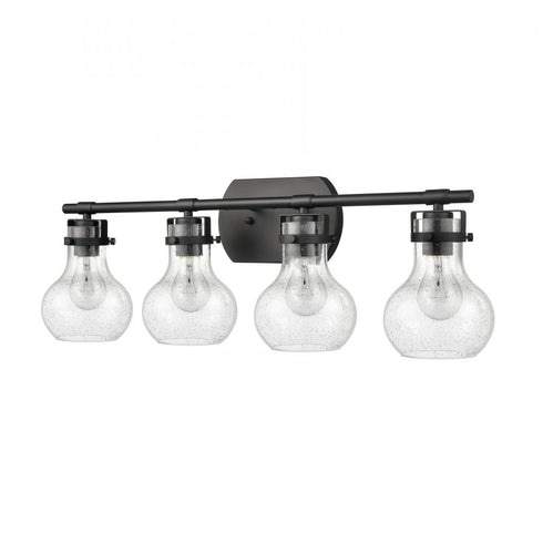 Elk Salamanca 29 Inch Wide 4 Light Vanity Light in Matte Black Model: 18673/4