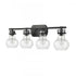 Elk Salamanca 29 Inch Wide 4 Light Vanity Light in Matte Black Model: 18673/4