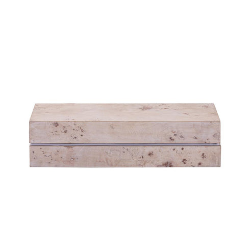 Elk Salem Box Long in White Burl Wood Model: H0897-11945