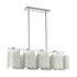 Elk Santa Barbara ISLAND LIGHT in Matte White Polished Chrome Polished Chrome Finish Model: 60155/8