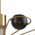 Elk Scarab CHANDELIER in Aged Brass Finish Model: D3875