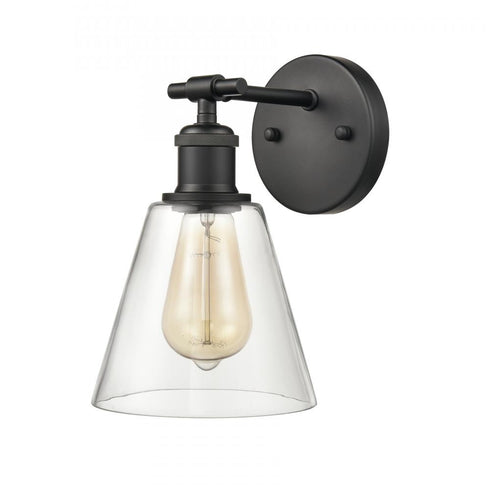 Elk Scone 6 Inch Wide 1 Light Vanity Light in Matte Black Model: 18700/1