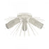 Elk Sea Urchin 20 Inch Wide 3 Light Semi Flush Mount in White Coral Model: 82084/3