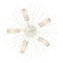 Elk Sea Urchin 32 Inch Wide 5 Light Semi Flush Mount in White Coral Model: 82085/5