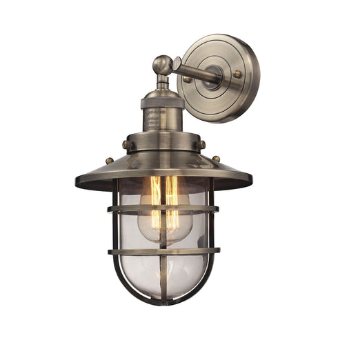 Elk Seaport SCONCE in Antique Brass Finish Model: 66376/1