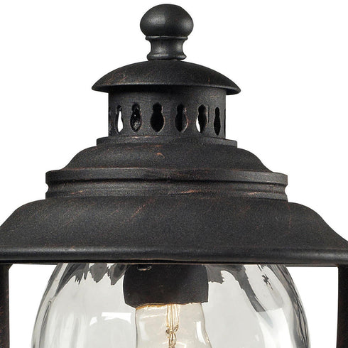 Elk Searsport POST MOUNT in Weathered Charcoal Finish Model: 45042/1
