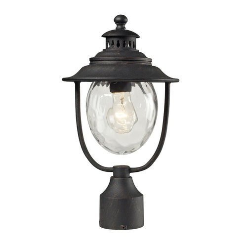 Elk Searsport POST MOUNT in Weathered Charcoal Finish Model: 45042/1
