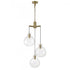 Elk Selina 22 Inch Wide Integrated LED Chandelier in Antique Brass Model: 4743-AN-CL