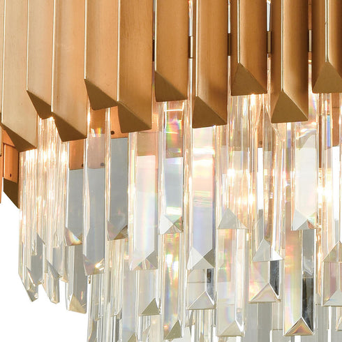 Elk Seneca Falls CHANDELIER in Matte Gold Finish Model: 33216/8