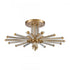 Elk Serena 26 Inch Wide 5 Light Semi Flush Mount Satin Brass Model: 82294/5