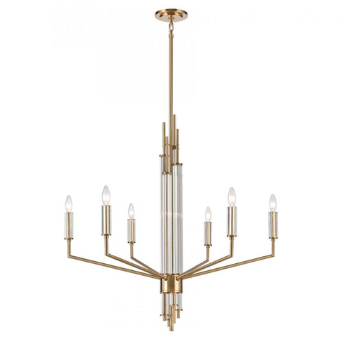 Elk Serena 34'' Wide 6 Light Chandelier Satin Model: 82296/6
