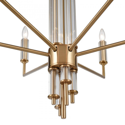 Elk Serena 34'' Wide 6 Light Chandelier Satin Model: 82296/6