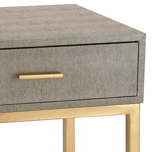 Elk Shagreen ACCENT TABLE in Gray Finish Model: 180-010