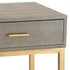 Elk Shagreen ACCENT TABLE in Gray Finish Model: 180-010