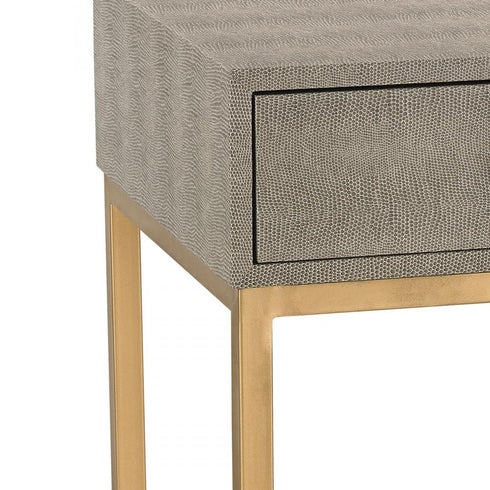 Elk Shagreen ACCENT TABLE in Gray Finish Model: 180-010
