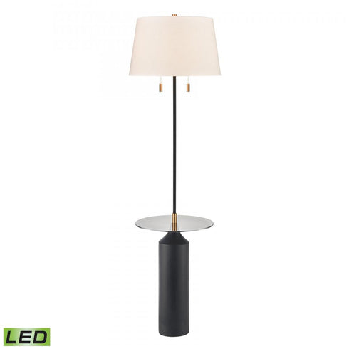 Elk_discontinued Shelve It 65 Inch High 2 Light Floor Lamp in Matte Black Includes LED Bulbs Model: H0019-9584-LED