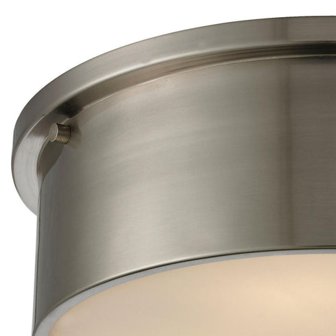 Elk Simpson FLUSH MOUNT in Brushed Nickel Finish Model: 11821/3