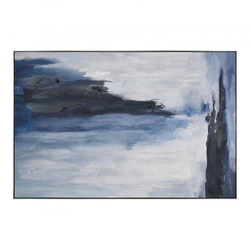 Elk Sky Swell Framed Wall Art in Navy Finish Model: S0016-10167