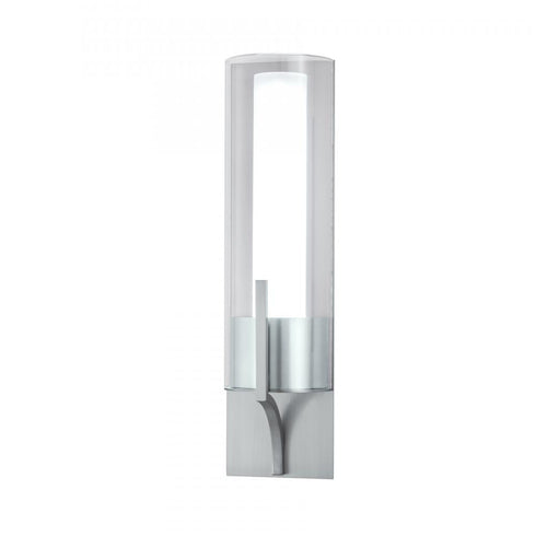 Elk Slope 15 Inch High Integrated LED Sconce in Brushed Nickel Model: 8144-BN-CL