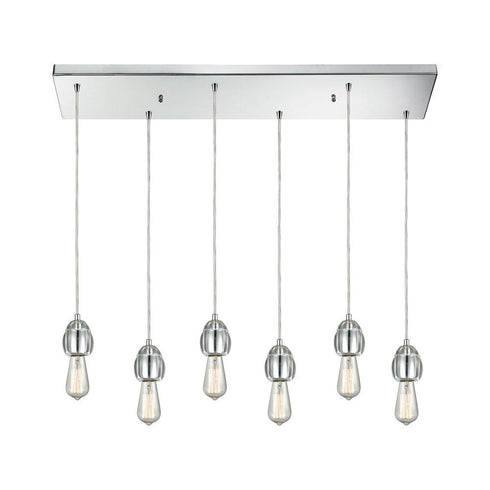 Elk Socketholder 6 Light MINI PENDANT in Polished Chrome Finish Model: 32221/6RC