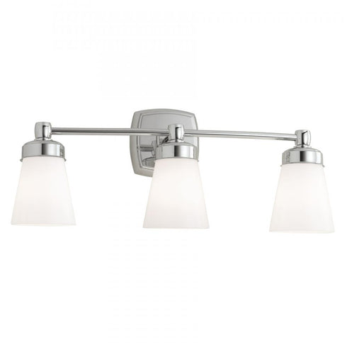 Elk Soft Square 22.25 Inch Wide 3 Light Vanity Light in Chrome Model: 8933-CH-SO