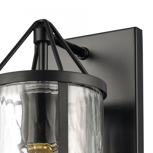 Elk Solace 11 Inch High 1 Light Sconce in Matte Black Model: 82070/1