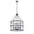 Elk Solace 24 Inch Wide 6 Light Pendant in Matte Black Model: 82078/6