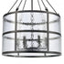 Elk Solace 24 Inch Wide 6 Light Pendant in Matte Black Model: 82078/6