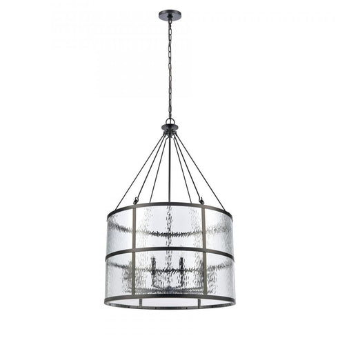 Elk Solace 30 Inch Wide 10 Light Pendant in Matte Black Model: 82079/10