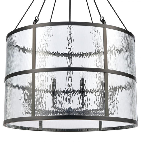 Elk Solace 30 Inch Wide 10 Light Pendant in Matte Black Model: 82079/10